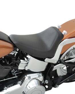 S3 Super Slammed Smooth Leather Solo Seat Black Low