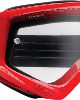 Thor Youth Combat Racer Goggles Red/Black Clear Lens Unisex One Size