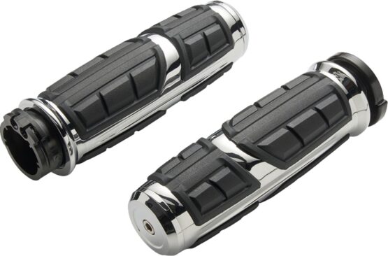 CIRO Chicane Grips Chrome for Harley Street Glide Road Glide