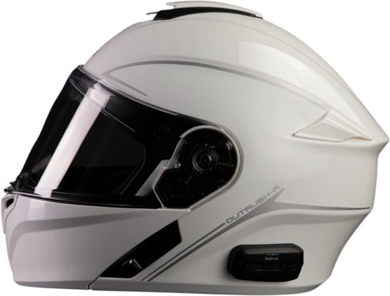 Sena Outrush R Bluetooth Flip-Up Helmet Gloss White Medium - Image 2