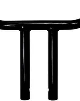 Black 8in. T-Bar Bend 1 1/4in. Buffalo Bar Handlebar