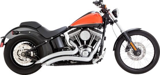 Vance & Hines Big Radius 2-Into-2 Chrome Exhaust For Harley Softail 86-09 - Image 2
