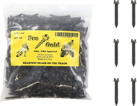 1-1/4" PRO Gold Screws, Coarse - 500 Pack