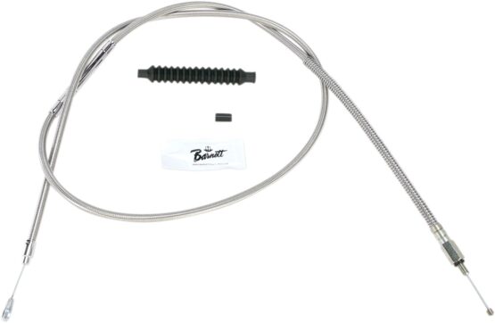 Barnett High-Efficiency Stainless Clutch Cable +12in Harley Touring 89-06