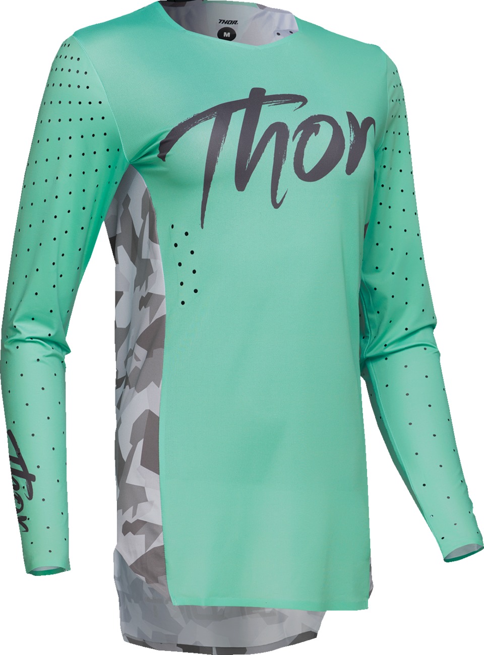 Thor Womens SPORTMODE Shadow Jersey XS Gray Green Teal - Image 4