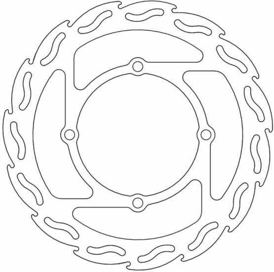 Moto-Master Flame Front Brake Rotor Kawasaki KLX KX 125 250F 450F - Image 2