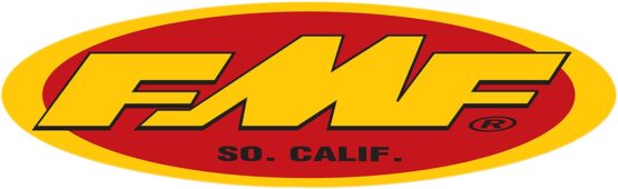 FMF 23 Inch Oval Trailer Sticker Yellow Red XL Vinyl Decal