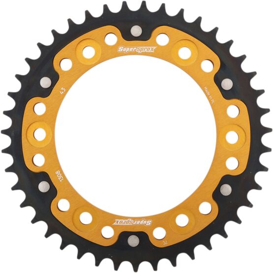 Supersprox 43 Tooth Rear Sprocket Gold 520 Pitch