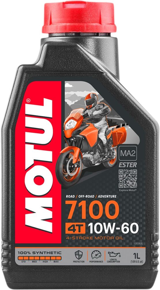 Motul 7100 4T 10W60 Synthetic Engine Oil 1L