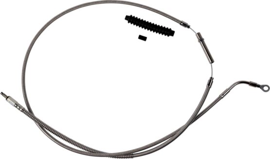 Barnett High-Efficiency Stainless Clutch Cable +8in for Harley-Davidson