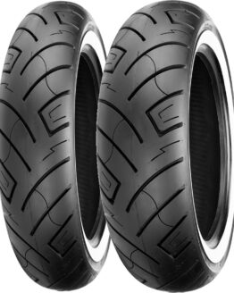 130/90B16 73H Front & 170/80B15 77H Rear 777 White Wall Reinforced Tires Set