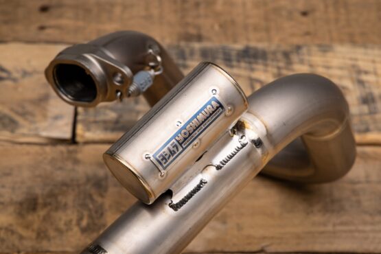 Yoshimura RS-12 Full Exhaust Titanium/CF Tip Fits 2025 Honda CRF450R/RX - Image 12