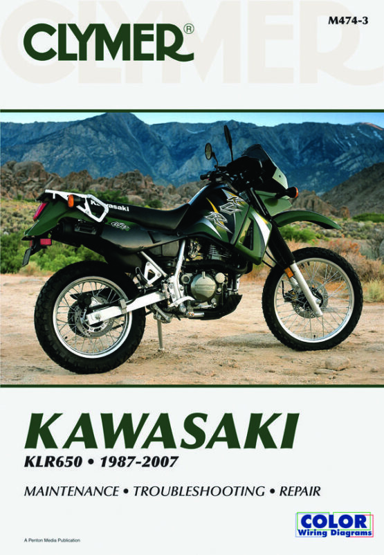 Clymer Shop Repair & Service Manual - Soft Cover For 1987-2007 Kawasaki KLR650
