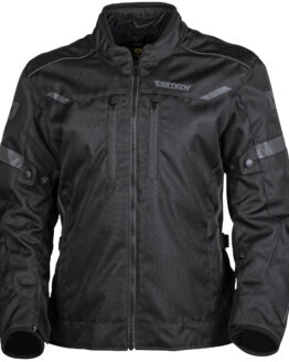 Women's Aero-Tec Armored Motorcycle Riding Jacket Black X-Large