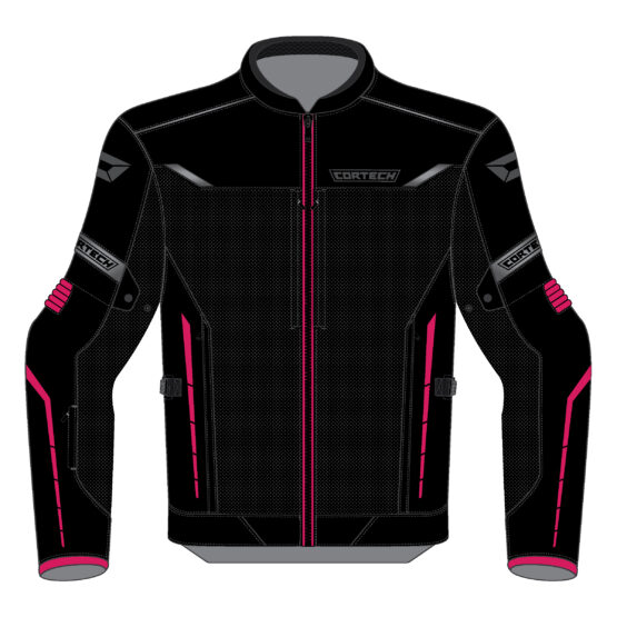Women's Aero-Tec Armored Riding Jacket Rubine/Gunmetal Small