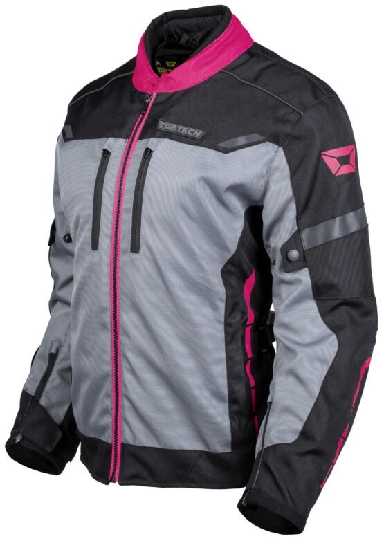 Women's Aero-Tec Armored Riding Jacket Rubine/Gunmetal Small - Image 5