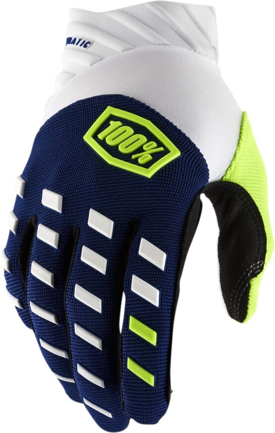 100 Percent Airmatic Gloves Navy White Men's Small - Image 2