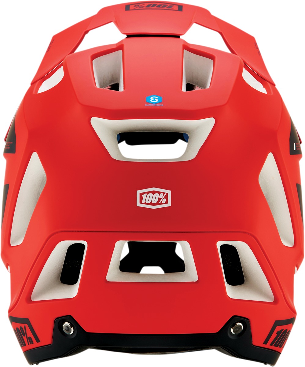 100% Trajecta Fidlock Cargo Helmet Matte Red Fluo Large - Image 4