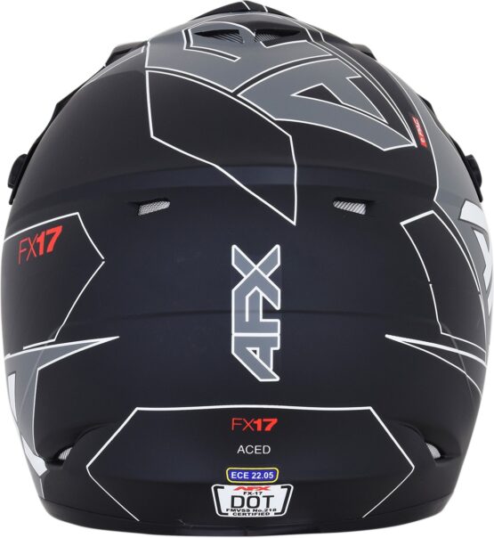 FX-17 Full Face Offroad Helmet Matte Black Large - Image 7