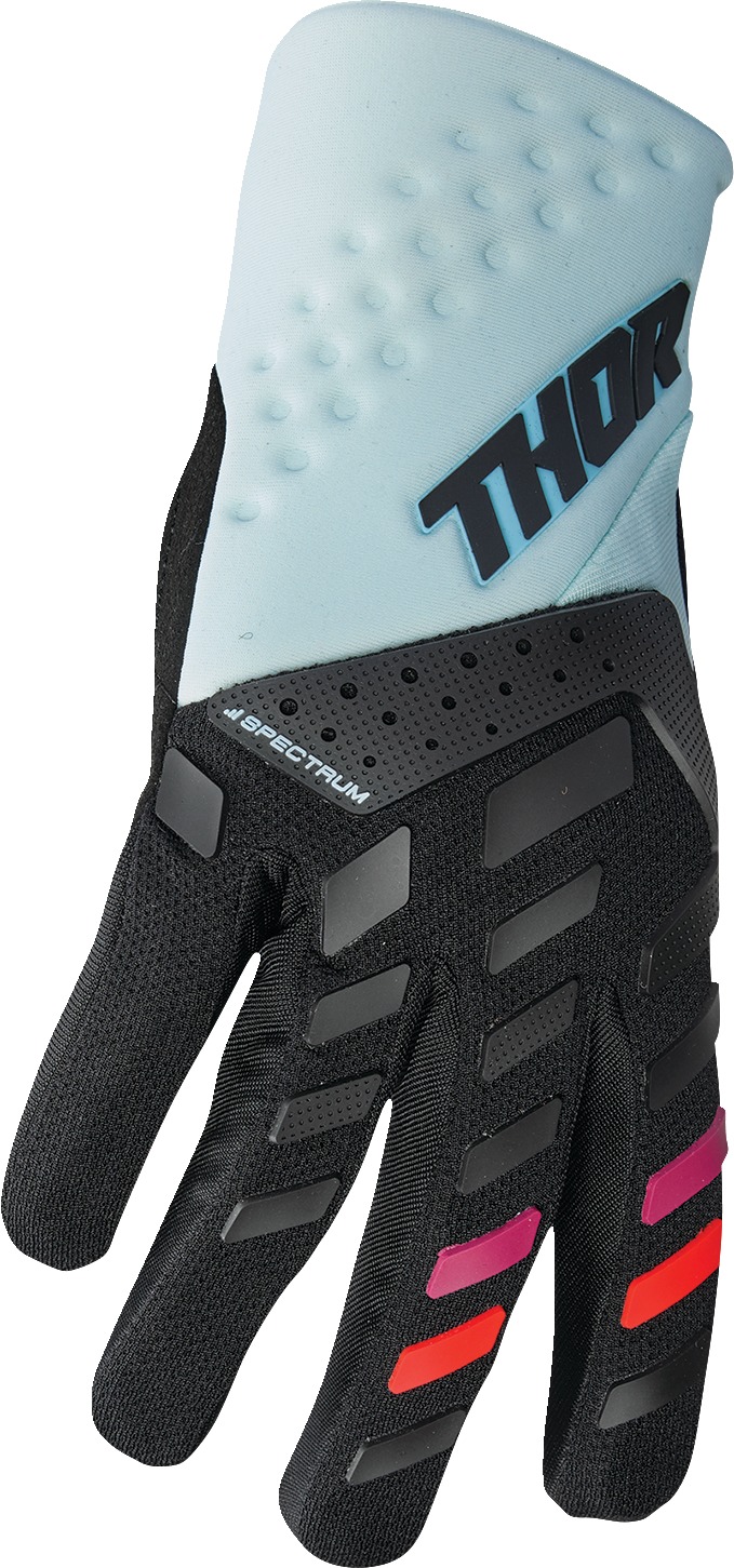 Thor Women's Spectrum Gloves Light Blue/Mint/Black M - Image 3