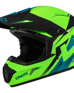 MX-46 Compound Helmet Matte Hi-Vis Green/Black/Blue 2X-Large