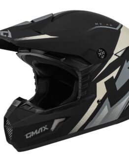 MX-46 Compound Helmet MATTE BLACK/GREY/WHITE Medium