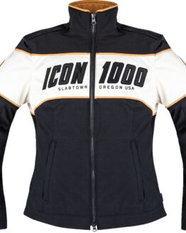 ICON Women's Hella 4 Jacket 3XL Black/White