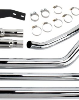 Streetrod Slashdown Chrome Full Exhaust w/Bungs