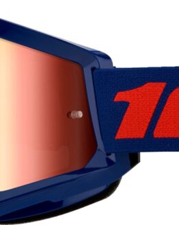 Strata 2 Navy Goggles - Red Mirror Lens