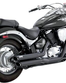 Twin Slash Staggered Black Full Exhaust