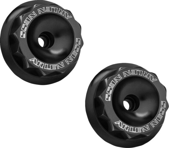 Arlen Ness Fork Nut Cover Black For Method No Flex Inverted Forks