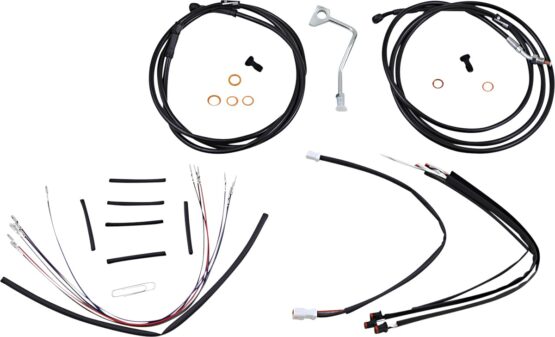Extended Black Control Cable Kit for 16" Gorilla Bars - Image 2