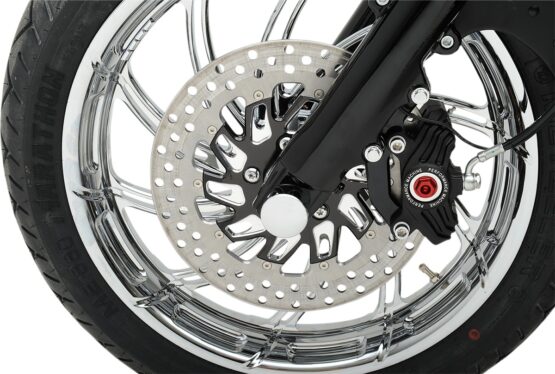 Drag Specialties Chrome Front Axle Caps Pair For Harley-Davidson - Image 2