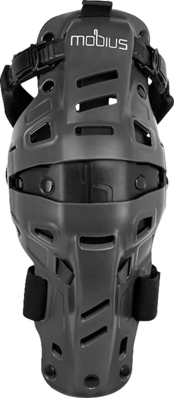 Mobius X8H Hybrid Knee Support S/M Gray Black Adult Pair - Image 4