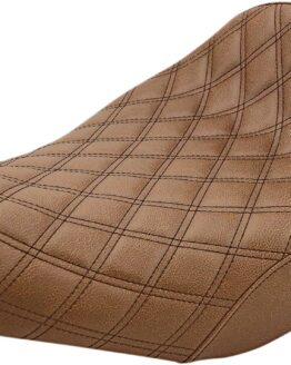 Renegade Lattice Stitched Solo Seat Brown Gel