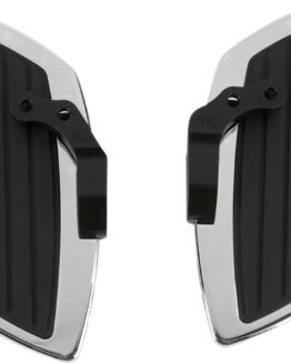Swept Driver Floorboards Chrome/Black
