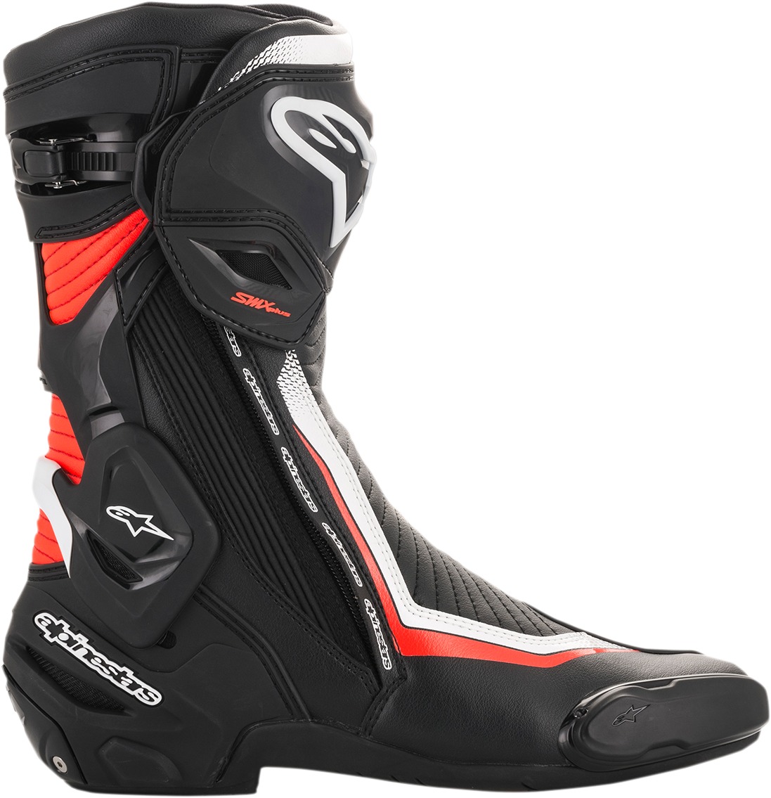 SMX Plus Street Riding Boots Black/Red/White US 11.5 - Image 7