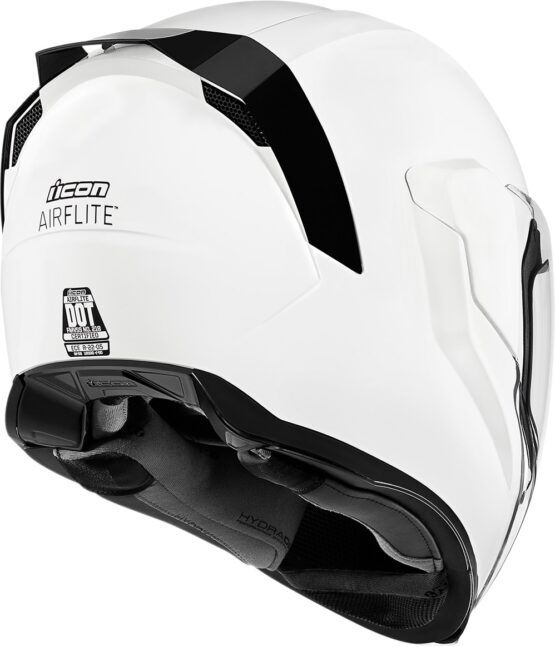 Airflite Full Face Helmet - Gloss White Large - Image 3