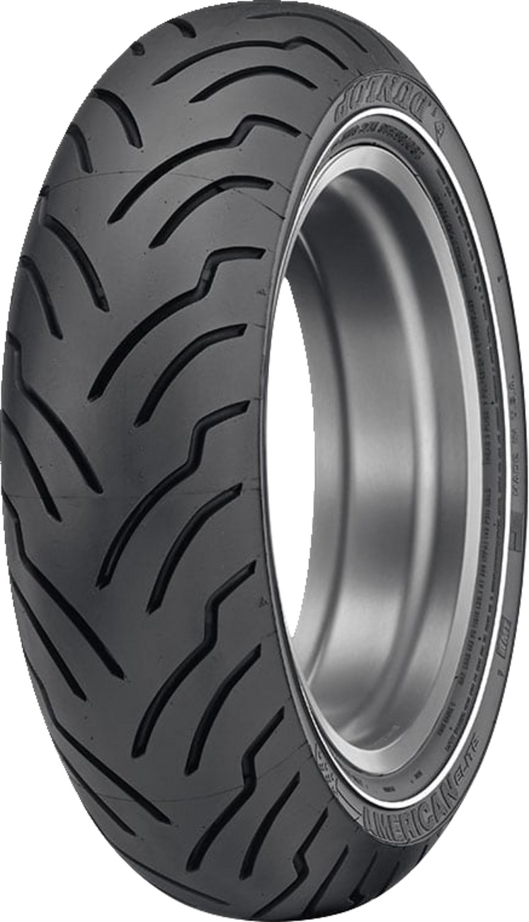 American Elite Bias Rear Tire - MT90B16 M/C 74H TL - Narrow Whitewall - Image 4