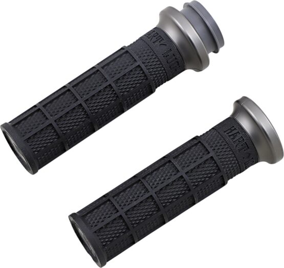 ODI Hart-Luck V-Twin Lock-On Grips Black/Graphite For Harley-Davidson - Image 2
