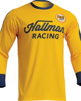 THOR Hallman Differ Roosted Jersey Yellow Navy Men's 2XL