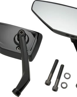 Ciro Chicane Black Side View Mirrors Pair