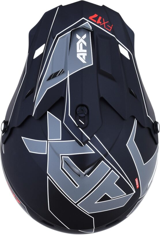 FX-17 Full Face Offroad Helmet Matte Black Large - Image 9