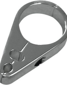 Drag Specialties Dual Cable Clamp Chrome 1-1/2in
