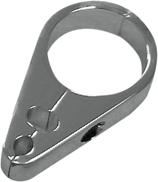 Drag Specialties Dual Cable Clamp Chrome 1-1/2in