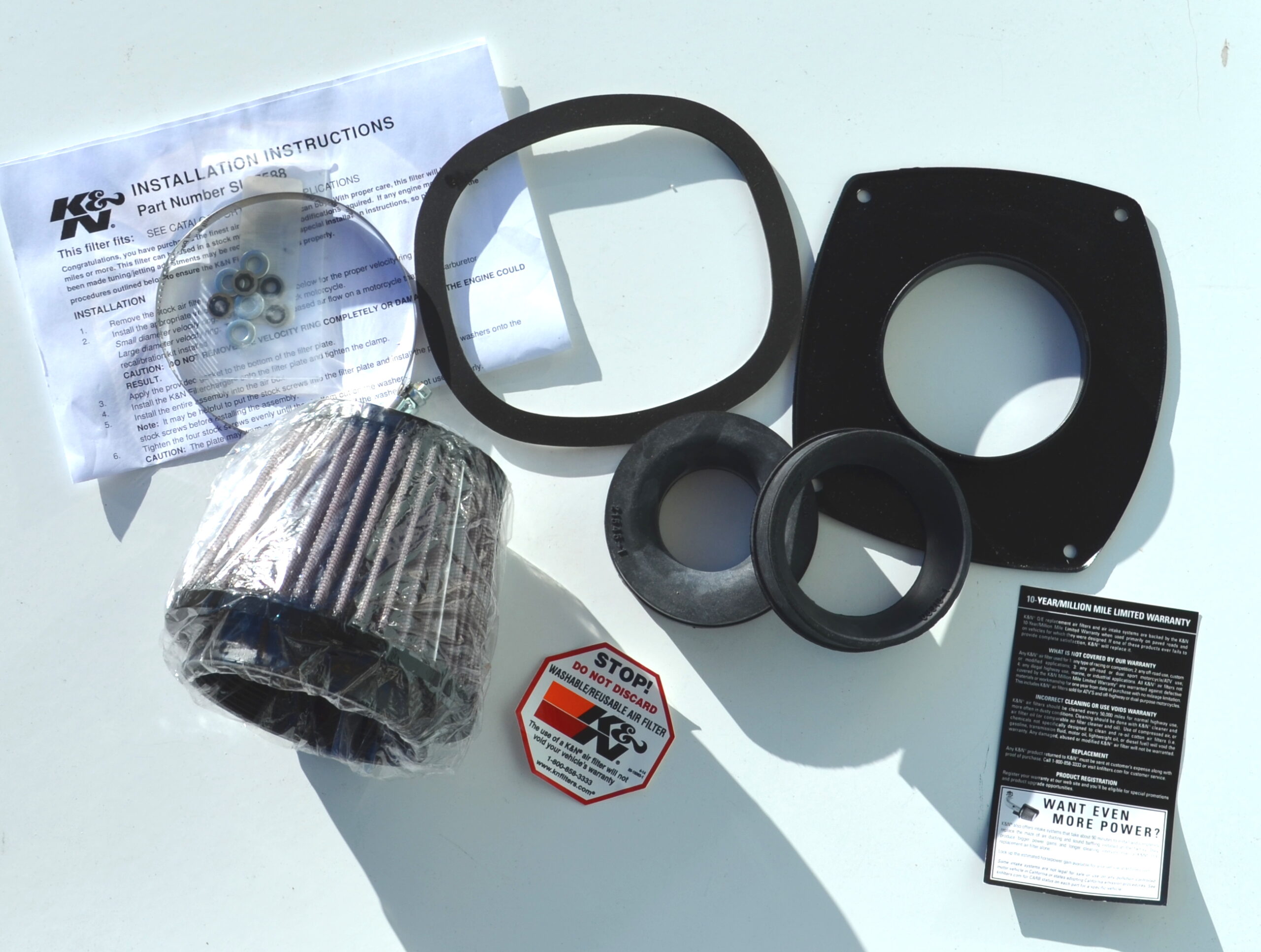 High Flow Air Filter Fits 88-92 GSXR750/GSXR1000 - Image 3