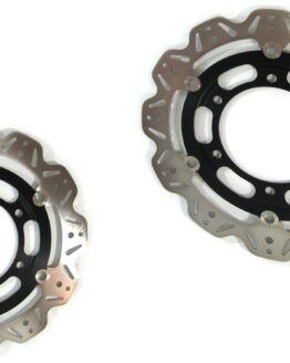 VEE Style Brake Rotors - Black Center Front Set