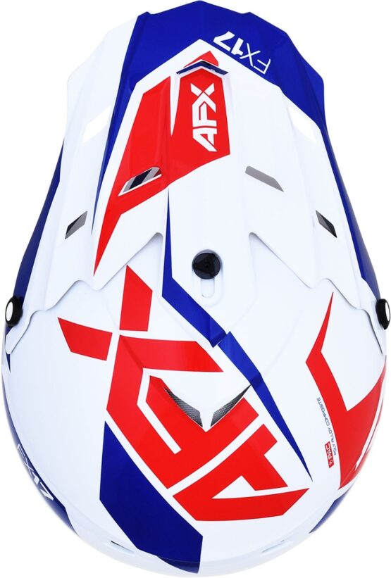 FX-17 Full Face Offroad Helmet Blue/Red/White 2X-Large - Image 8