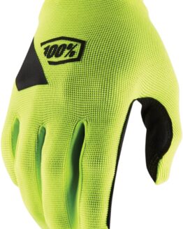 100% Ridecamp Men's Off-Road Gloves Flo Yellow Medium