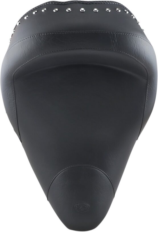 Concho Studded Vinyl Solo Seat Black Back 1.5" - Image 2